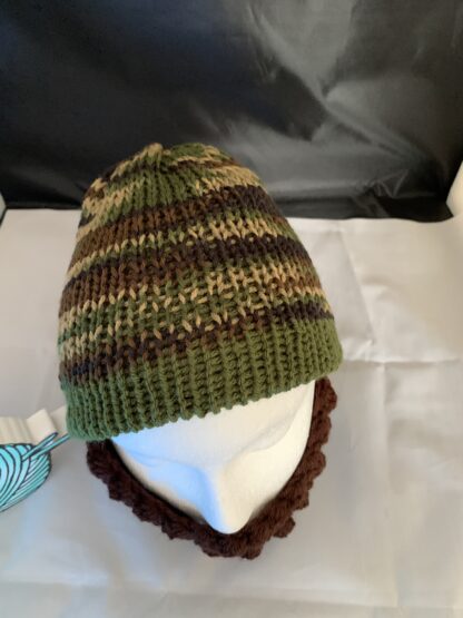 Adult Camo Bearded Beanie - Image 4